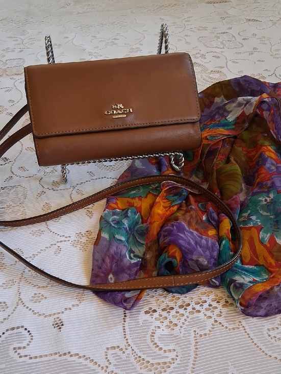 Coach Handbags - Coach Brown Leather Crossbody Bag